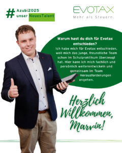 Vorstellung Azubi Marvin